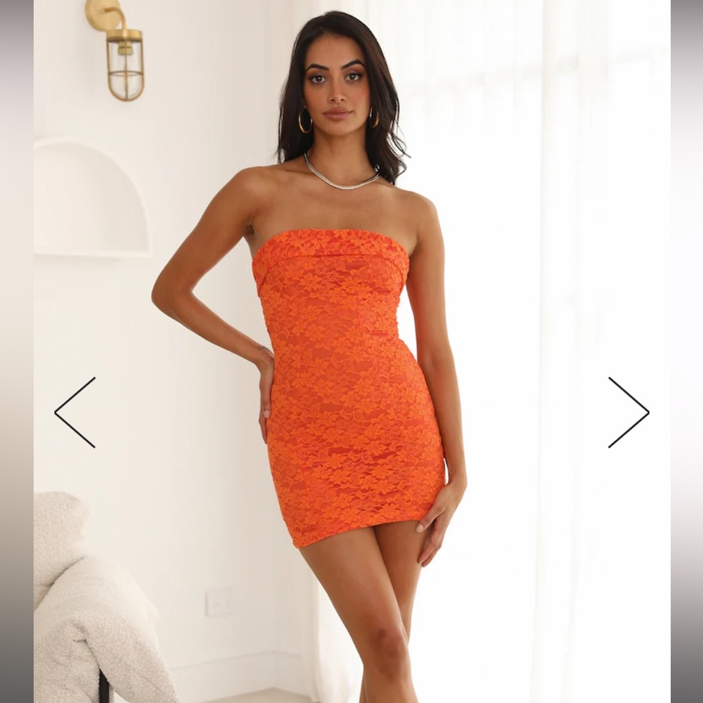 Hello Molly Orange Dress